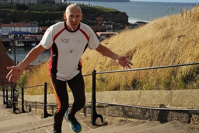 Karl Wittering on Whitby's 199 steps