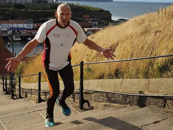Karl Wittering on Whitby's 199 steps