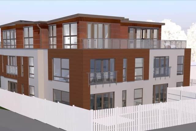An impression of what the flats will look like
