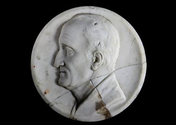 The relief sculpture of Samuel Bottomley from the Scarborough Collections.