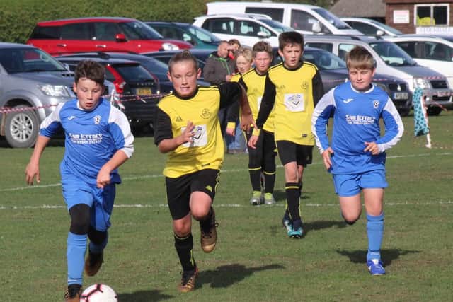 Action from Heslerton v Scholes Park at the weekend