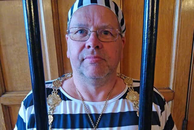 Cllr. Joe Plant will take part in St. Catherine's Hospice's Jail and Bail charity fundraiser