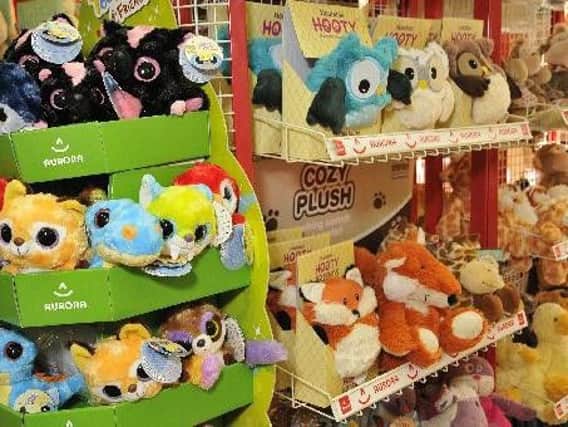 Cuddly toys in the Retro 36 store in 2014.