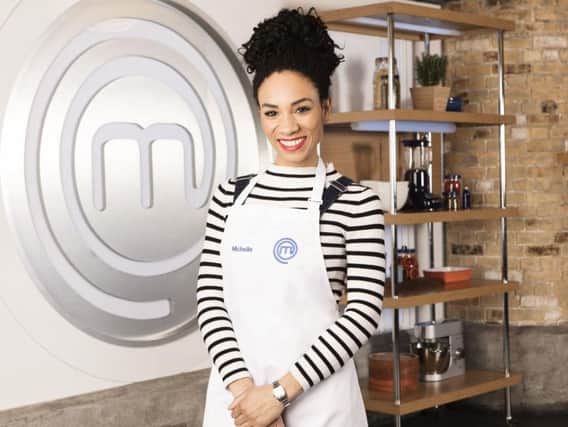 Michelle Ackerley, appearing as a one of the contestants in this year's BBC1 cookery show, Celebrity MasterChef. Image by BBC