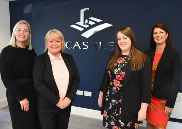 Kerry Hope, MD of Castle Employment Group, Michelle Johnson-Vasey, York office manager, Melanie Jones, head of HR recruitment and Nichola Breslin, office resourcer, at the Scarborough office.