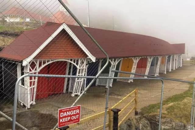The chalets collapsed earlier this year