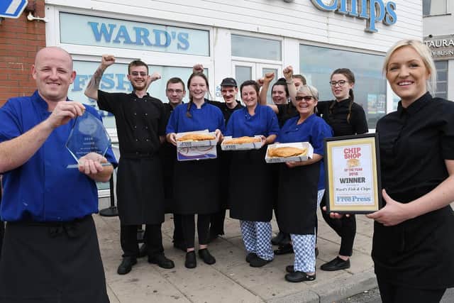 Ward's Fish and Chips won the Bridlington Free Press chip shop of the year earlier this year.