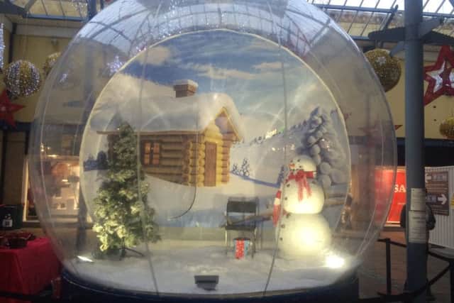 A giant snow globe will be part of this year's Christmas celebrations.