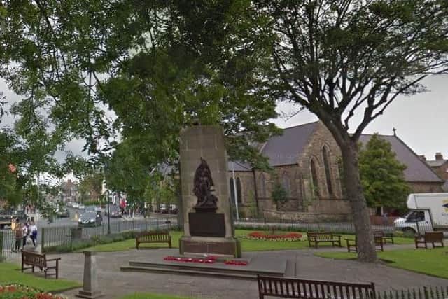 The Wellington Road war memorial.
