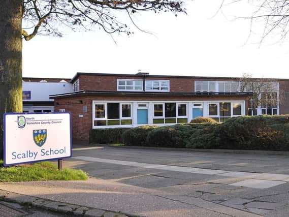 A firework has been let off by a student in the grounds of Scalby School