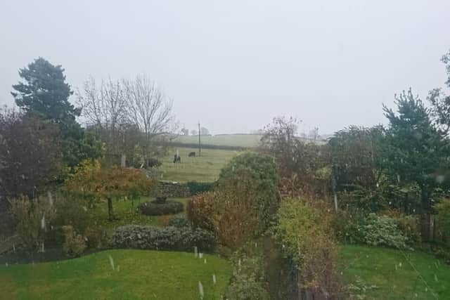 The first snow has fallen in Yorkshire this autumn/winter season
