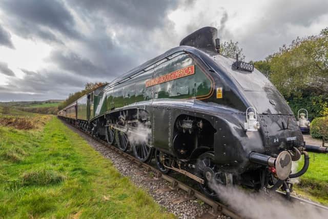 HRA1F6 A4 Pacific steam locomotive Union of South Africa is visiting the North York Moors Railway.