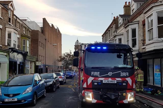 A fire broke out at Hanover Road fish and chip shop.