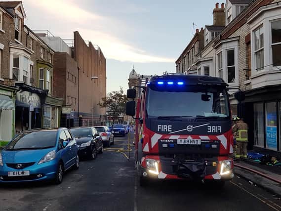A fire broke out at Hanover Road fish and chip shop.