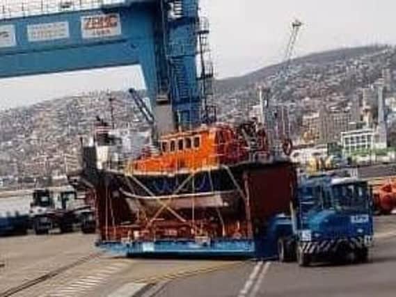 Scarborough's old all weather lifeboat arrives in Chile