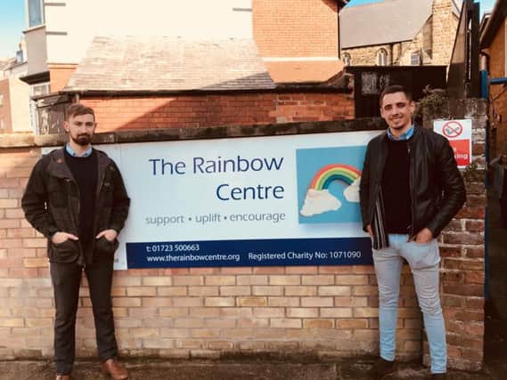 Liam Peel and Tom Brough will raise money for the Rainbow Centre