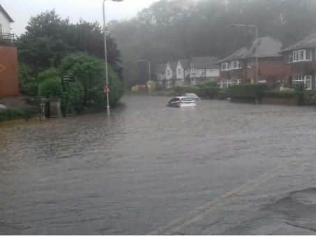Flooding in Valley Road, August 2017