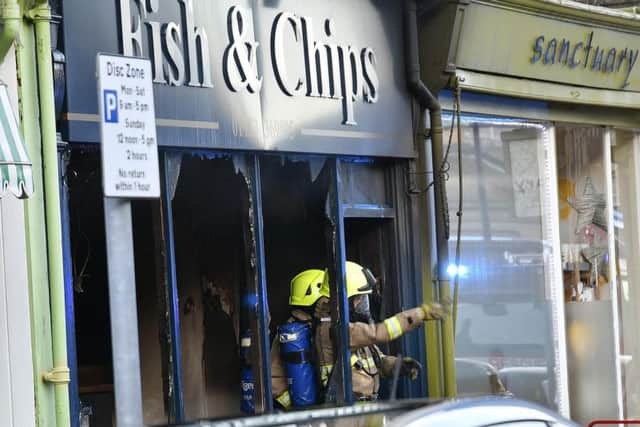 Hanover Road fish and chips after the fire