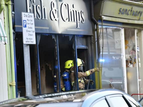 Hanover Road fish and chips after the fire