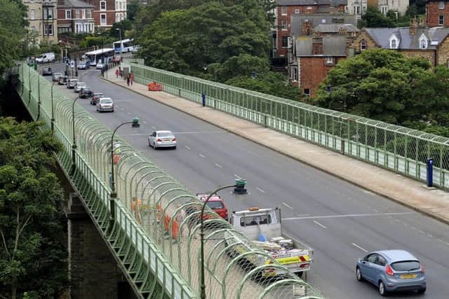 A man has been arrested for causing a public nuisance and assaulting a Police Officer after an incident on Valley Bridge yesterday