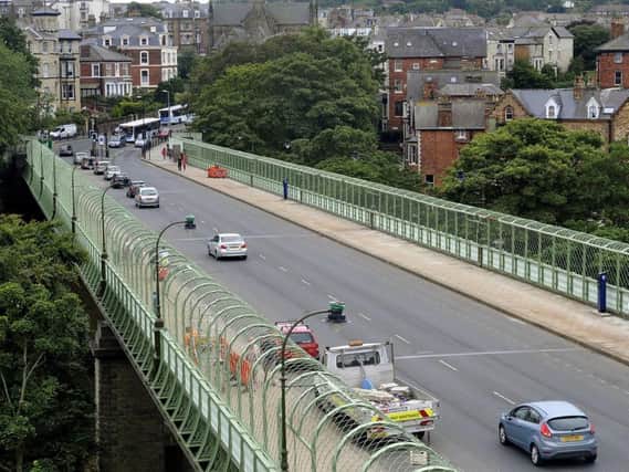 A man has been arrested for causing a public nuisance and assaulting a Police Officer after an incident on Valley Bridge yesterday
