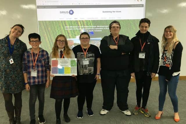 A group of young carers have taken part in a project with Sirius Minerals.
