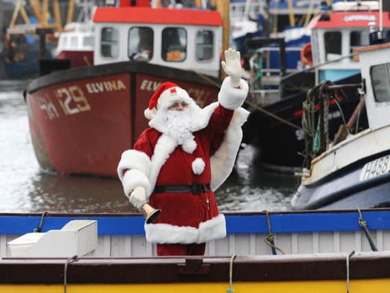 Santa will arrive at the harbour on Saturday