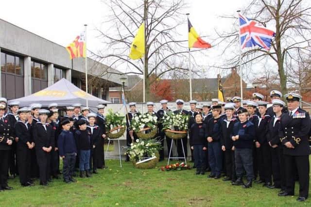 Scarborough Sea Cadets in Belgium.