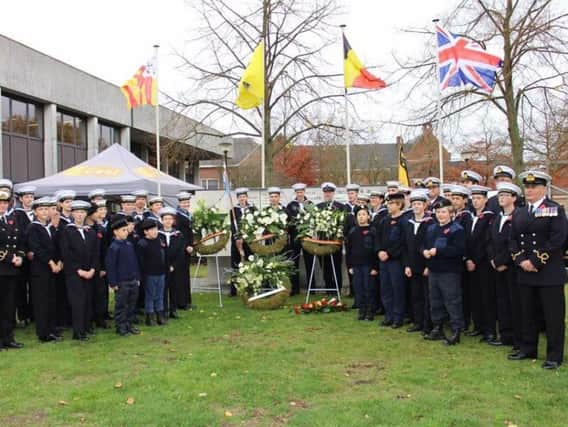 Scarborough Sea Cadets in Belgium.