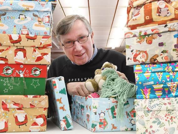 Area Coordinator Graham Hobson is urging those making up their shoeboxes to take them into a collection point by Monday at the latest.