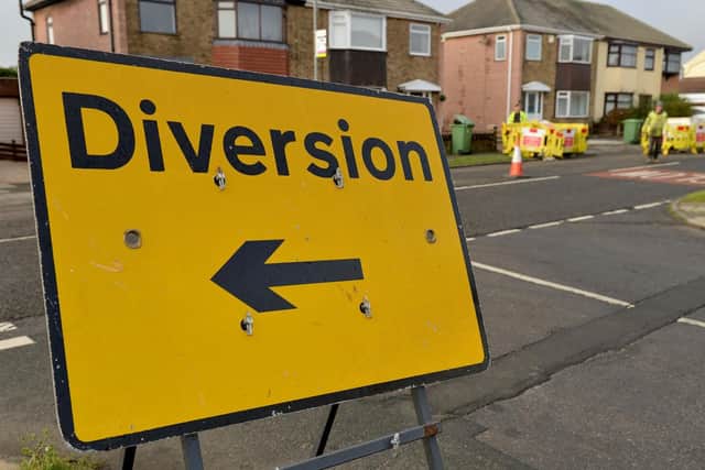 A diversion has been put in place until the road reopens