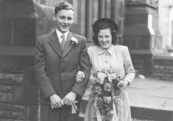Gordon and Mary Bird on their wedding day.
