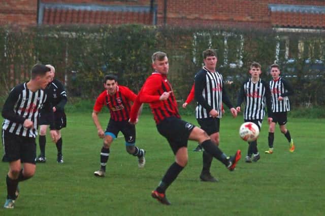 West Pier in action against Sherburn