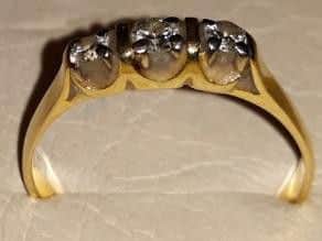 One of the rings believed to be stolen.