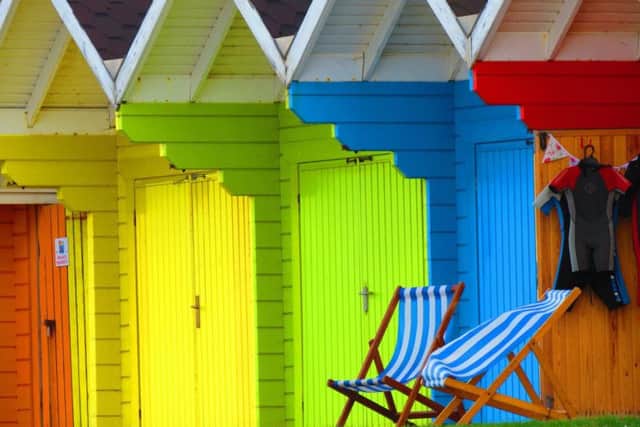 Beach chalets at Scarborough