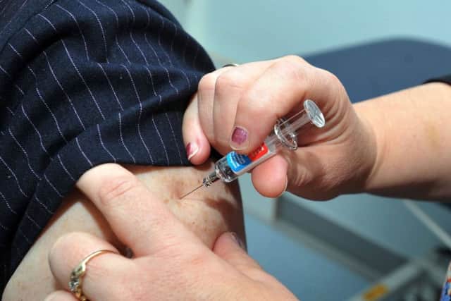 The flu jab is free for the over-65s and other sections of the community.