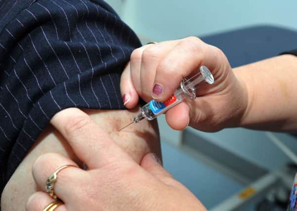 The flu jab is free for the over-65s and other sections of the community.