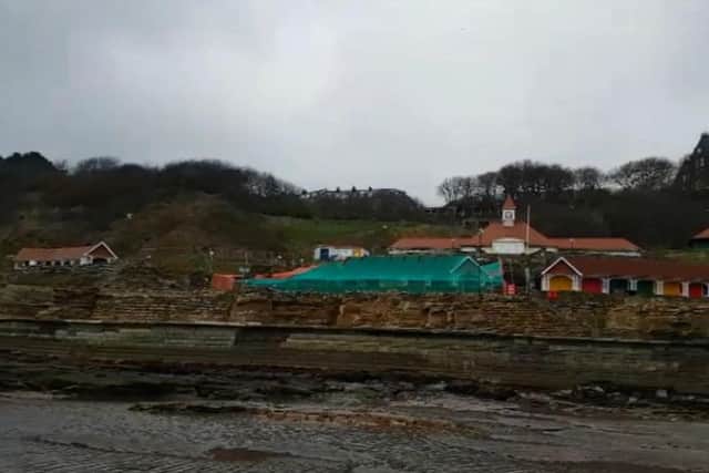 Scarborough South Bay chalets collapsed earlier this afternoon.