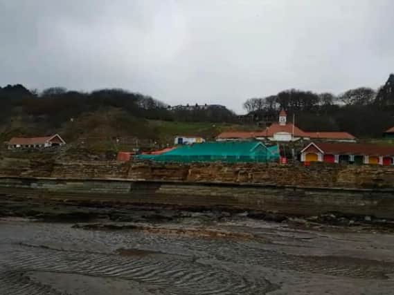 Scarborough South Bay chalets collapsed earlier this afternoon.