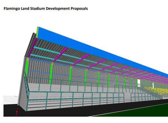 An artist's impression of the new stand