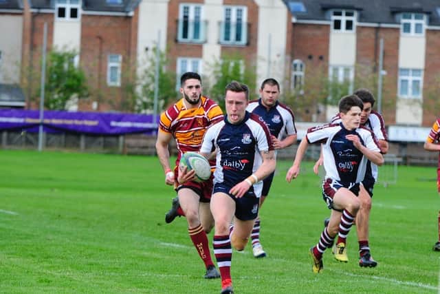 Jordan Wakeham in action for Scarborough