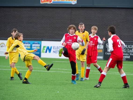 Boro Under-13s fire and effort at goal