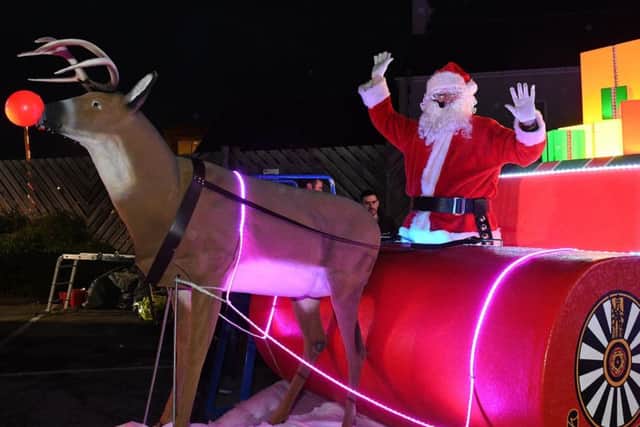 The new Santa's sleigh for Bridlington was revealed at a special event