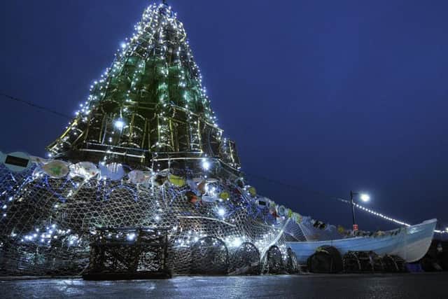 The Fishtive Tree at Coble Landing will be lit at 4.30pm on Saturday
