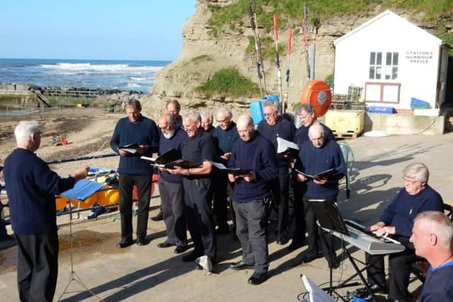 The Filey Fishermens Choir are due to perform at 11am on Saturday.
