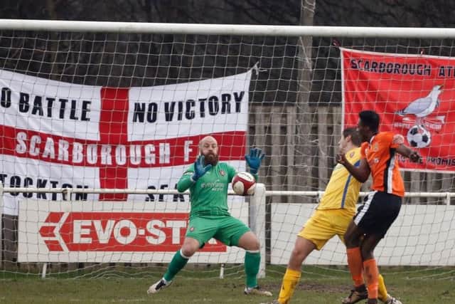 Tom Morgan in action for Boro