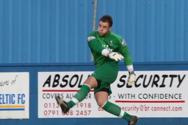 Tom Morgan during his spell at Farsley