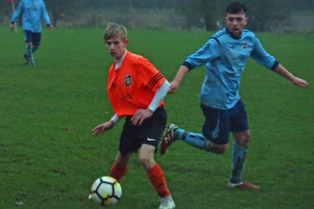 Snainton on the ball in their 3-2 win at Seamer Reserves. Picture by Steve Lilly.