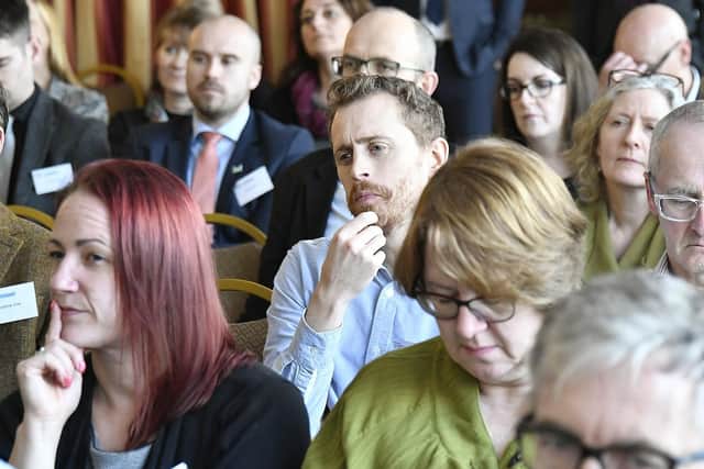 People listen attentively to Lord John Prescott's speech. Pic: Richard Ponter