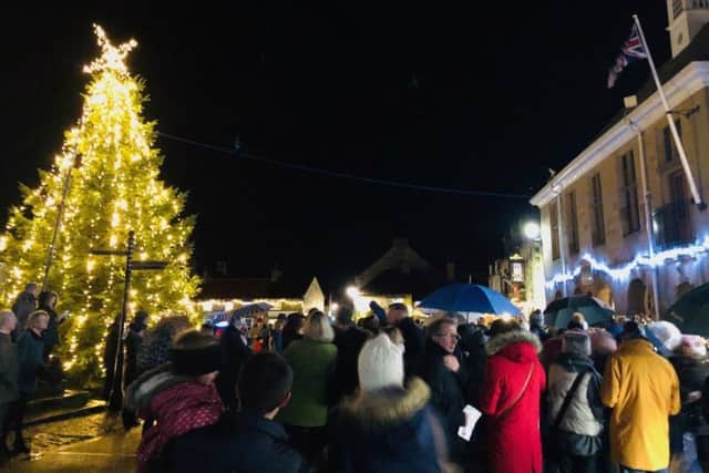 The Helmsley Christmas Tree lights switch-on.